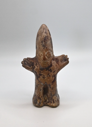 RARE Authentic Paracas Conehead Figure! ca 500-300 BCE Genuine Artifact Paracas Culture Pre-Columbian, South Coast Peru -Bound Head Artifact