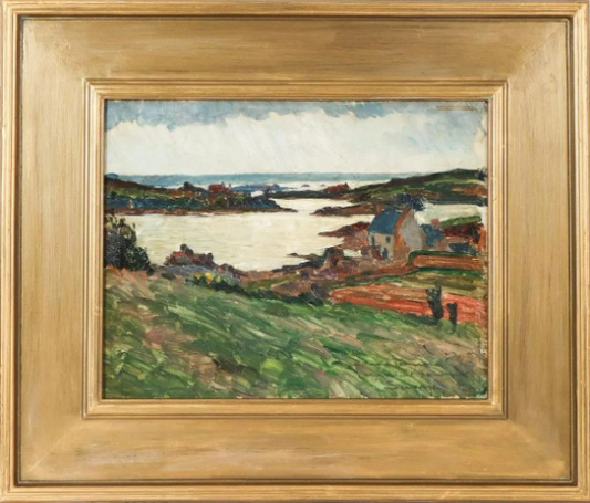 Maurice Le Scouezec (1881-1940 France) Original Impressionist Oil 17" X 21" worked w/ Picasso and Modigliani - High auction & gallery prices