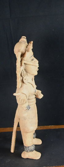 Authentic Pre-Columbian Veracruz Artifact ca. 600 - 900 CE Female Shaman or Priest Large- 16.75" w/ Provenance & Certificate of Authenticity