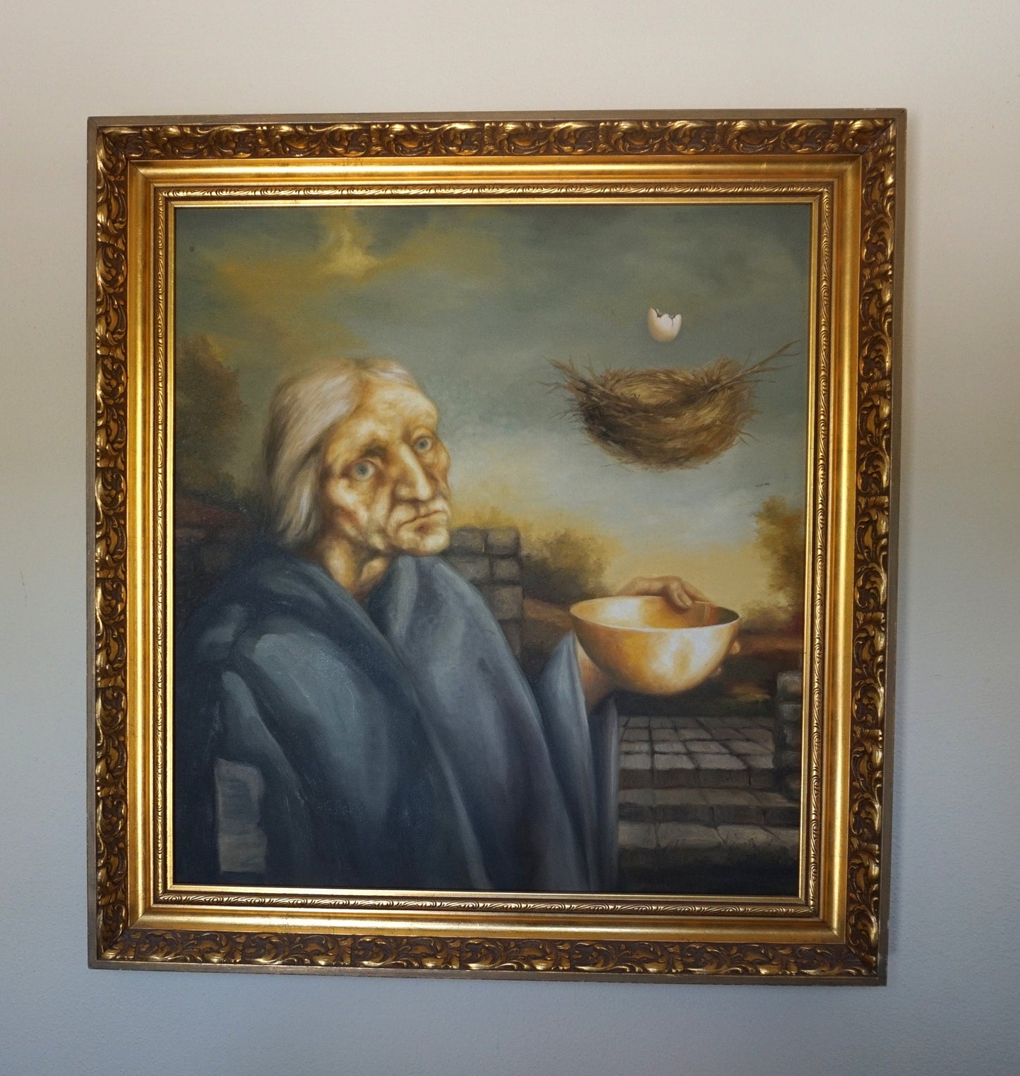 Original Guy Robinson Oil Surreal "The Sybil" -Well listed Museum Artist-Incredible technique