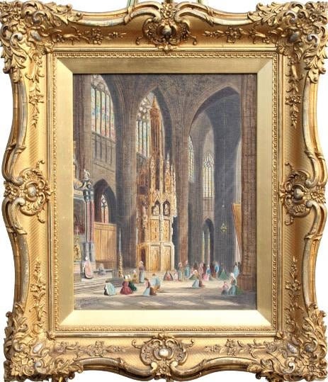 Thomas Mathew Rooke (UK 1842-1942) Original Oil High prices (180K +) Sotheby's & Christies-  24 X 28 inch Museum Artist (Tate, Ruskin, ...)