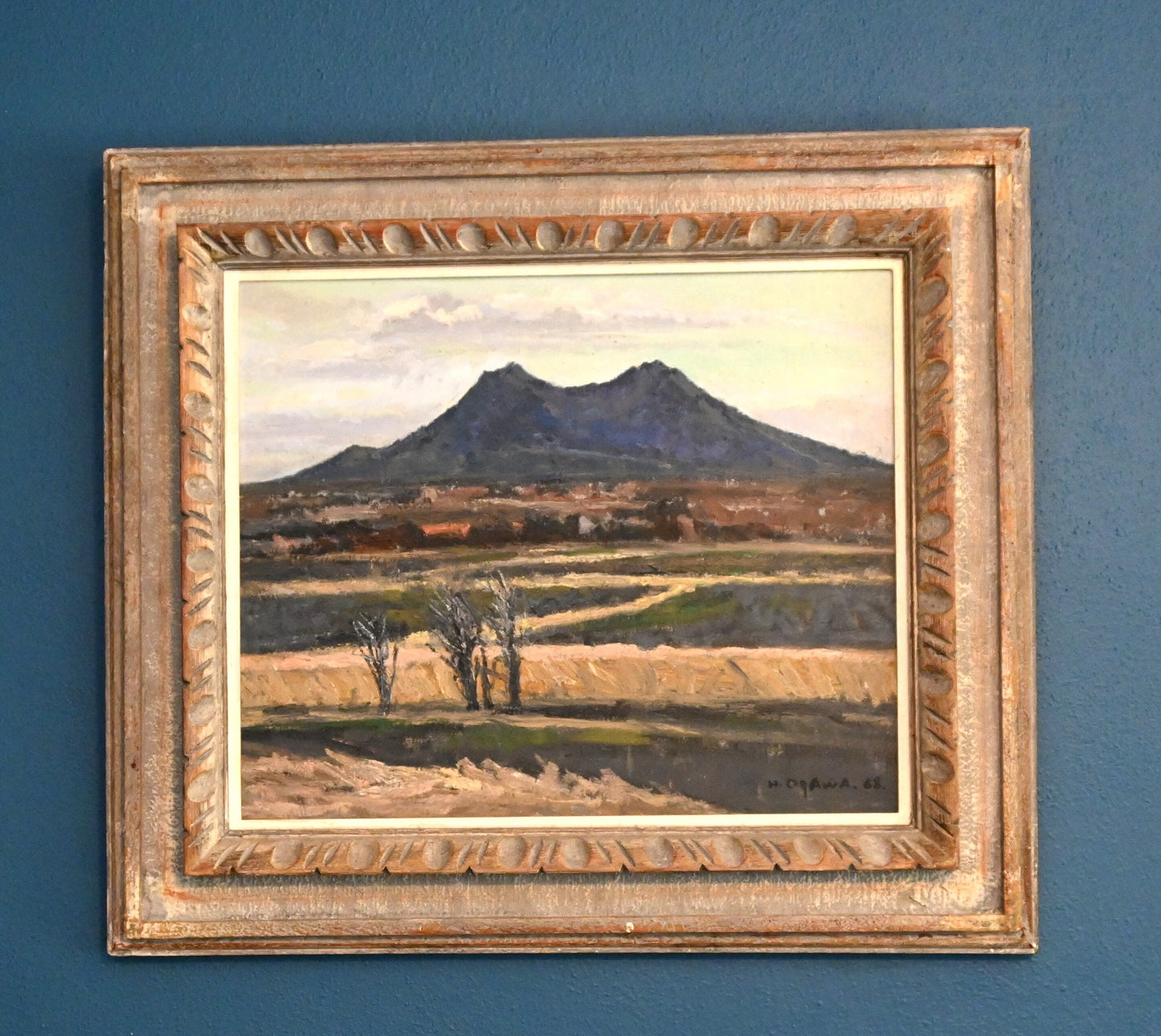 Hiroshi Ogawa (Japan) Original Oil -'Mt.Iwakisan' 24.5"H x 21.5"W-Stunning Impressionist Technique
