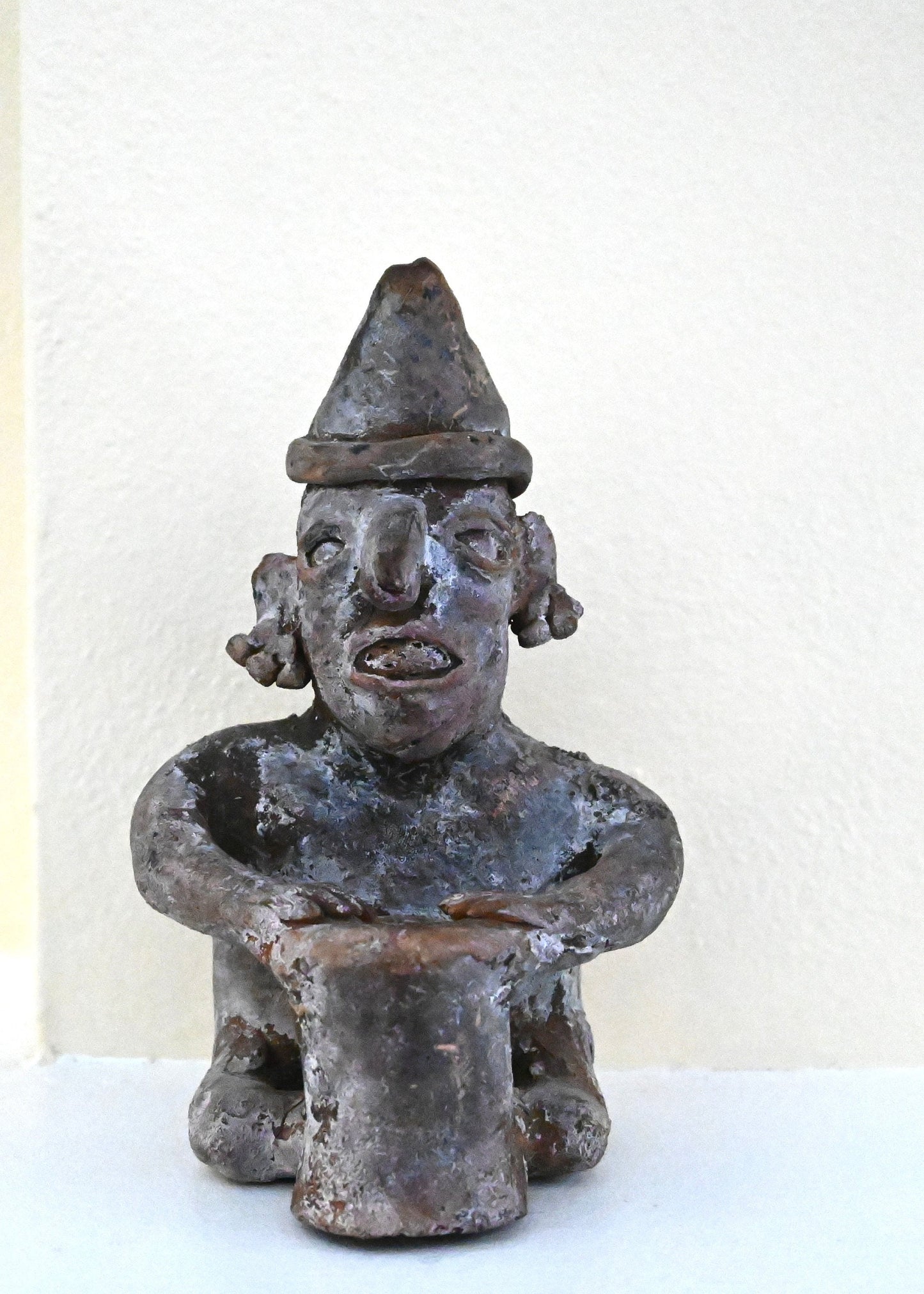 Authentic Pre-Columbian Colima ca 100 BCE to 250 CE. Musician Figure -Western Mexico Authentic Artifact