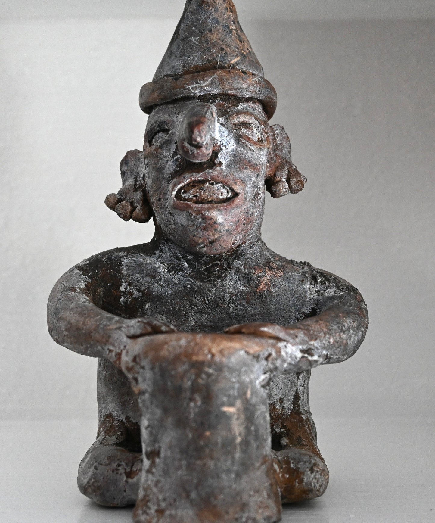 Authentic Pre-Columbian Colima ca 100 BCE to 250 CE. Musician Figure -Western Mexico Authentic Artifact