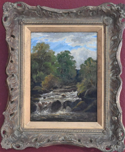 John Barrett (British,1822–1893) Original Oil - 13.25"H x 10.5"W- Well listed Painter-Stunning! high auction & galley price