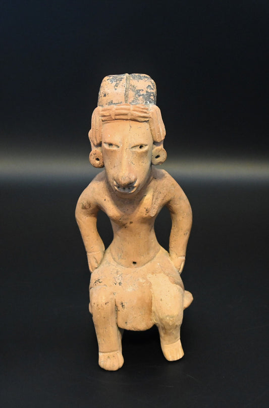 Authentic Huastec (with TL Test) Culture Artifact seated Female Figure circa 900-1450 CE (AD) Ancient Western Mexico with Provenance
