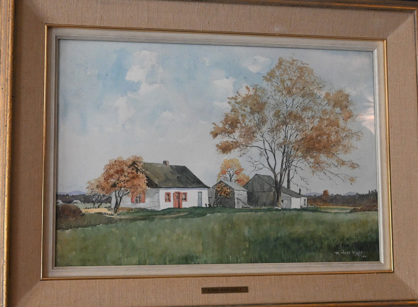 WIGGS, Henry Ross (Canadian 1895-1986) Original Watercolor - 22"H x 39"W-Stunning- Member of Royal Canadian Academy of Arts