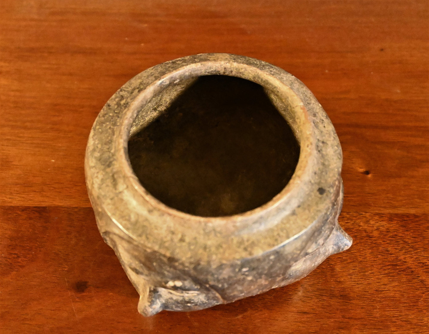 Authentic pre-Columbian Colima Culture Grayware Quadruple Head Bowl c. 100 B.C. - 250 A.D Certificate of Authenticity & provenance rare form