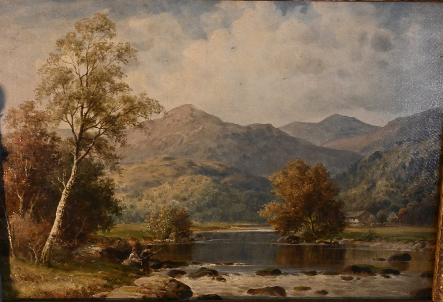William E. Harris (England 1860 - 1930) Original Oil - 18"H x 24"W- "In The Mawddach Valley" Well listed -High auction & galley prices!