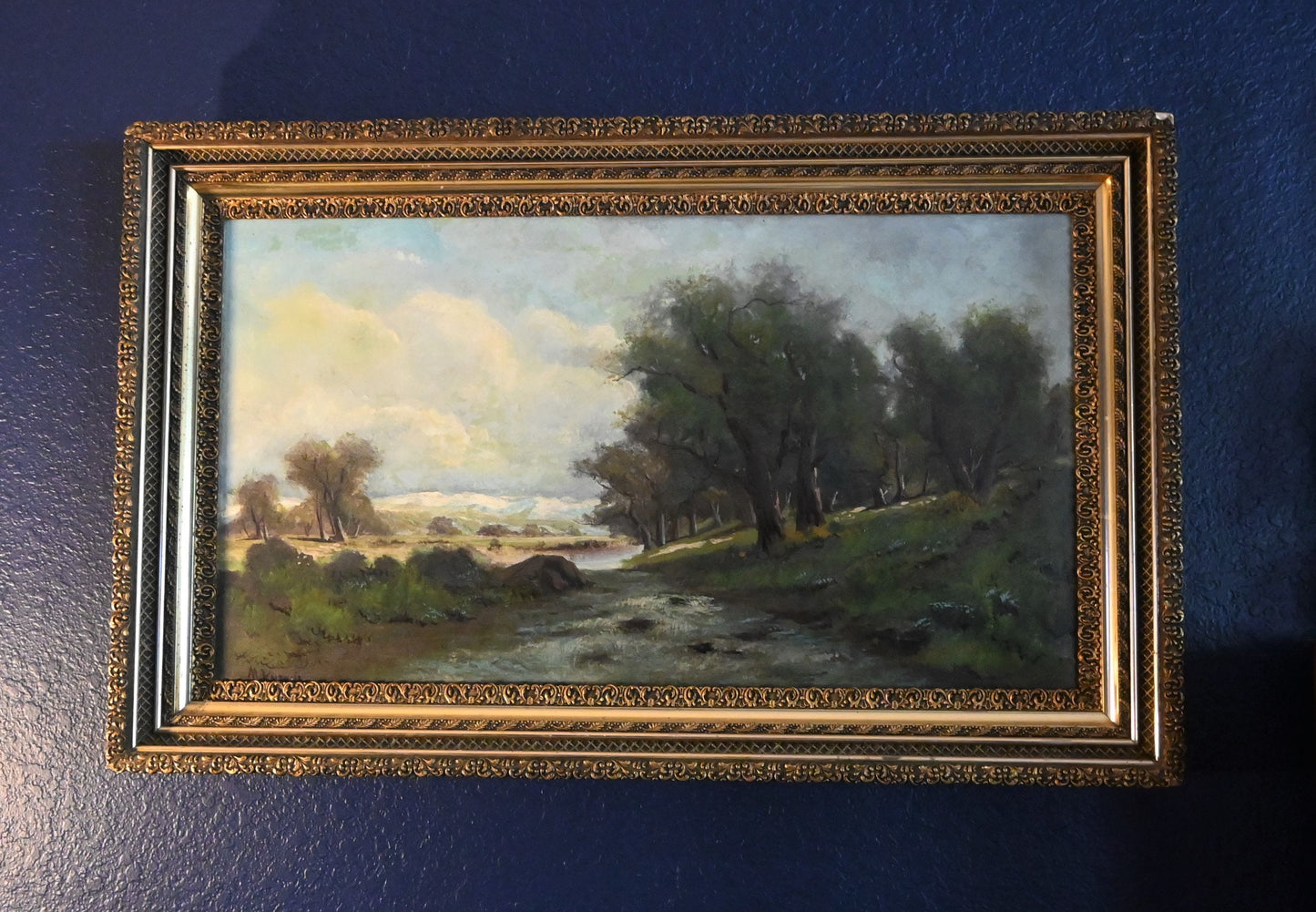 Manuel Valencia (American 1856-1935) Large Original Oil - 26.5"H x 42"W- in numerous Museums-Well listed -High auction & galley prices!!