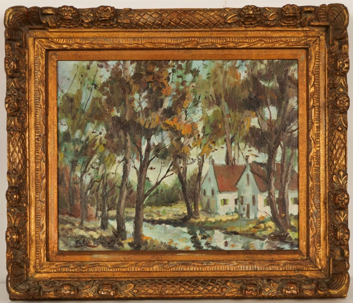 Maria del Carmen Calvo (America/Spain 1937-2019) Original Oil - 27"H x 23"W- in numerous Museums-Well listed-High auction & galley prices!!