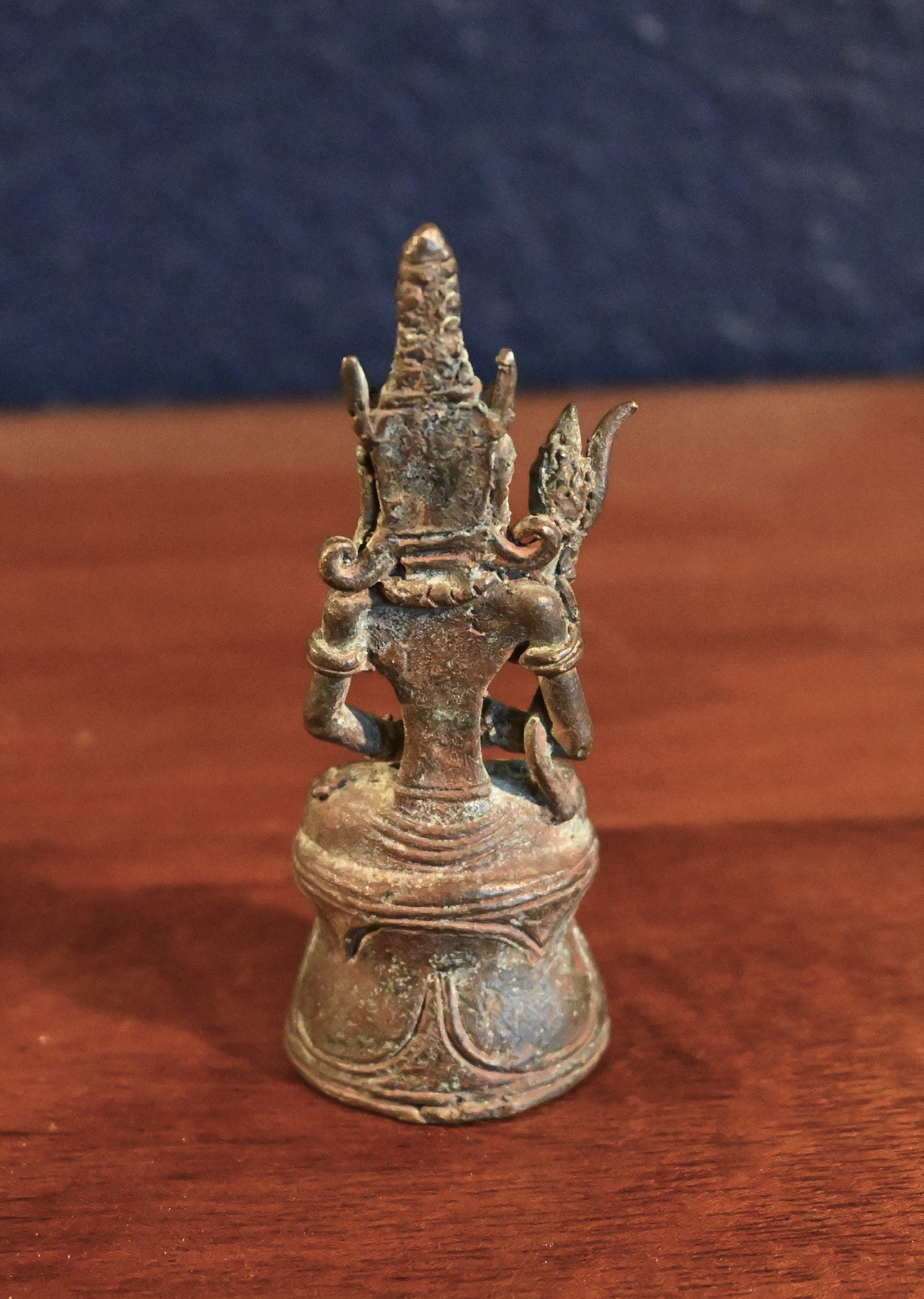 Authentic 19th Cent. Tibetan Bronze of Buddha-seated Dhyanasanaon lotus throne religious piece-Tibetan Vajrasattva Buddha Bronze 19th Centur